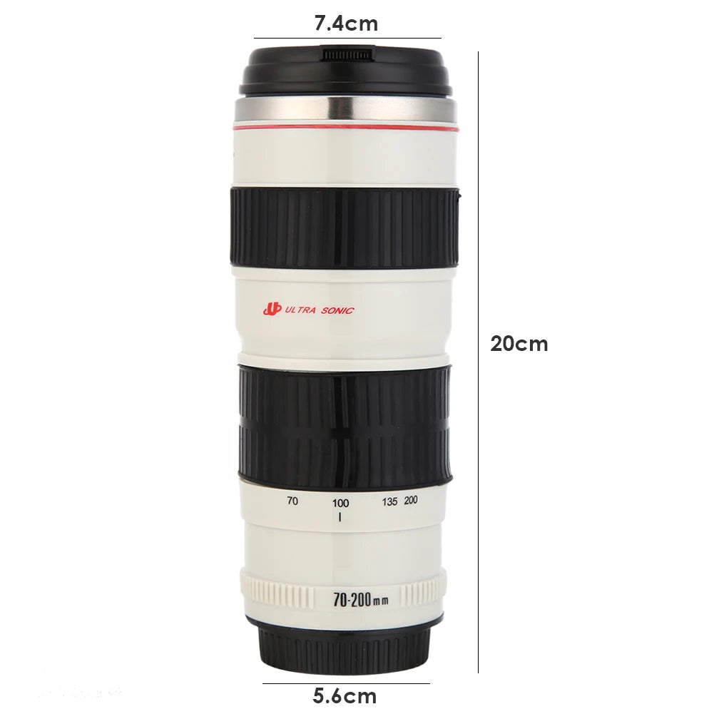 Creative Stainless Steel SLR Camera Lens Mug - Perfect Gift for Coffee Lovers (50-400ml)