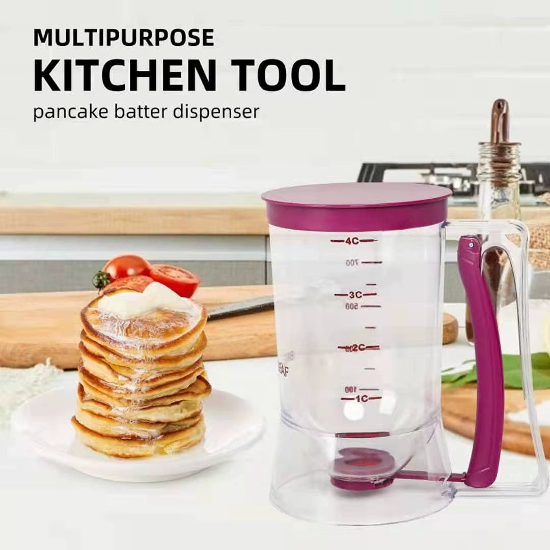 Batter Separator and Dispenser for Cupcakes, Pancakes, Cookies, Cakes, Waffles, and Cream - Professional Measuring Cup for Kitchen Baking Tools