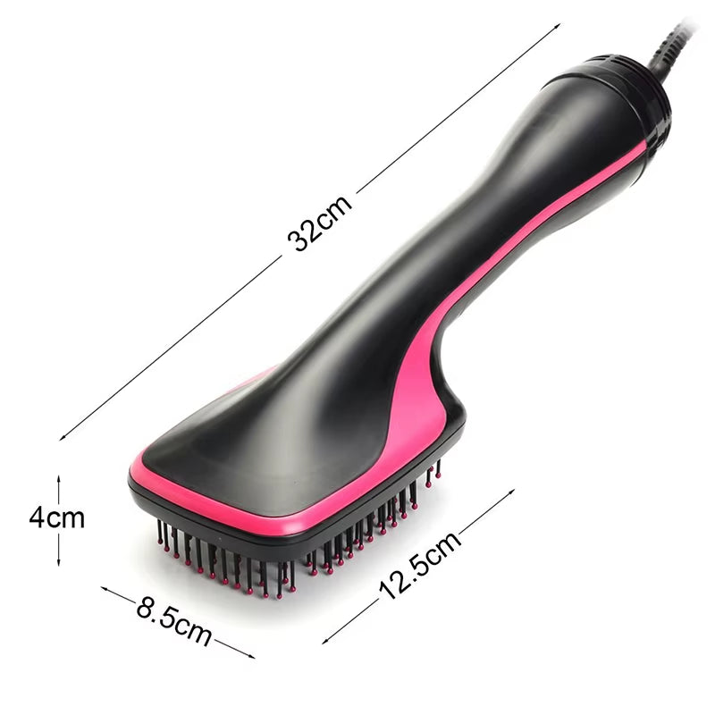 2-in-1 Multifunctional Hot Air Brush Comb and Straightener with Tangle-Free Technology