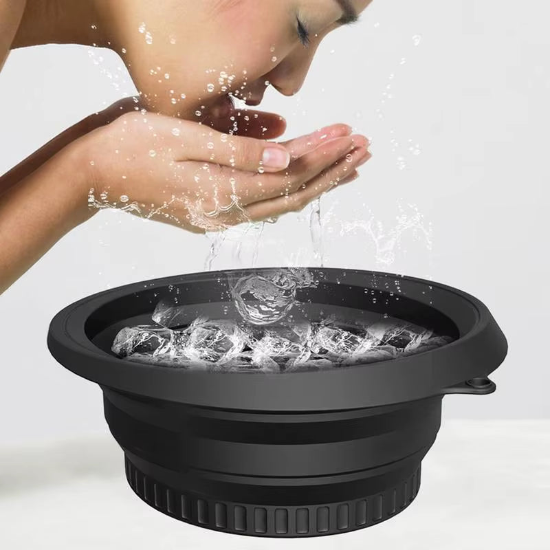 Portable Facial Ice Bath Bowl for Skin Care Treatments - Ideal for Home and Travel Use