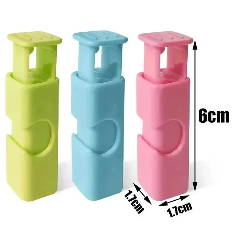12-Pack Reusable Squeeze Bread Bag Clips - Fresh Food Seal Plastic Clips for Snack Storage in Home Kitchen