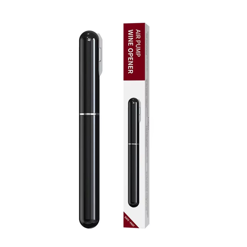 Portable Stainless Steel Air Pump Wine Bottle Opener - Pen Shape Corkscrew for Red Wine - Kitchen and Bar Accessories