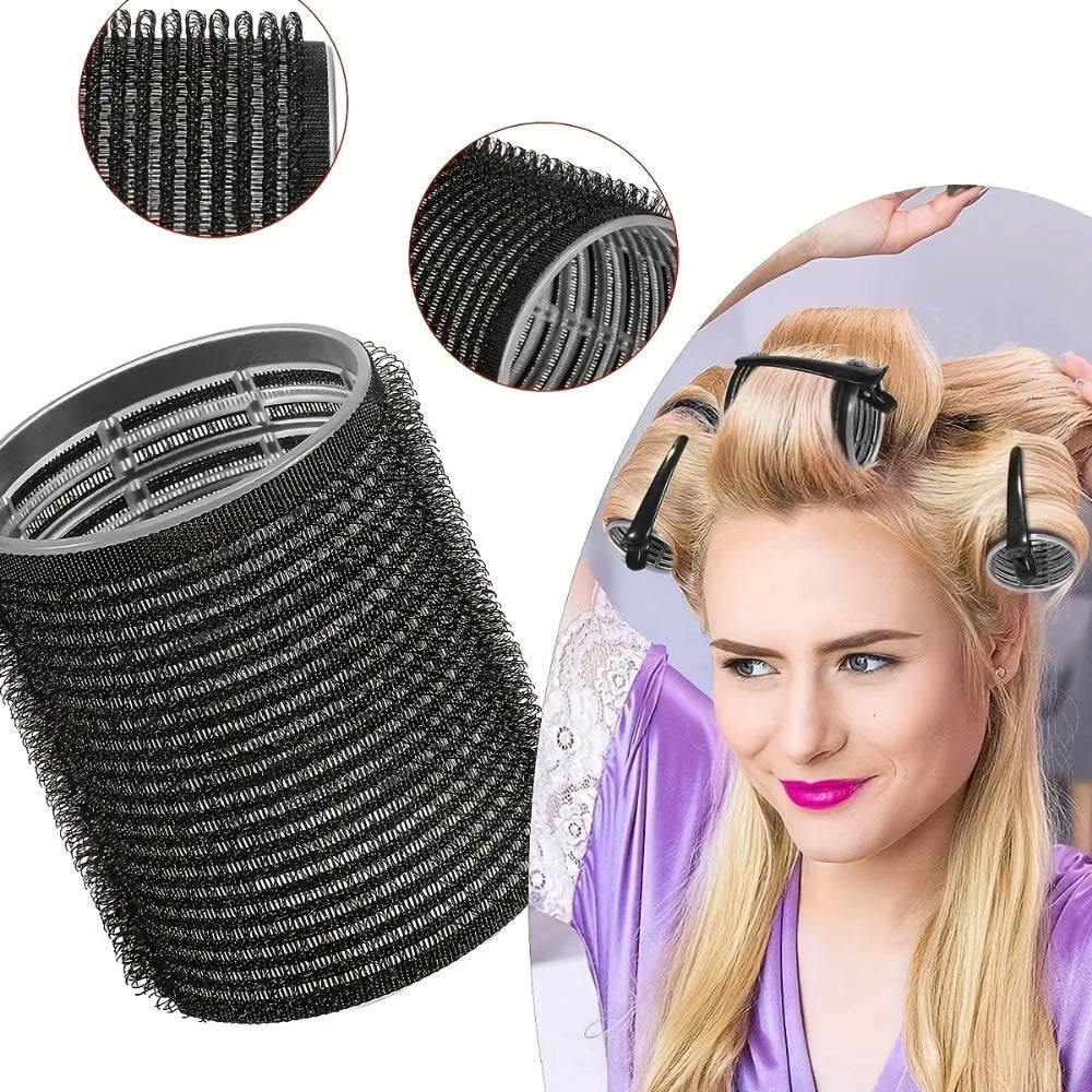 30-Piece Heatless Hair Styling Kit with Self-Grip Rollers and Clips for Effortless Natural Waves