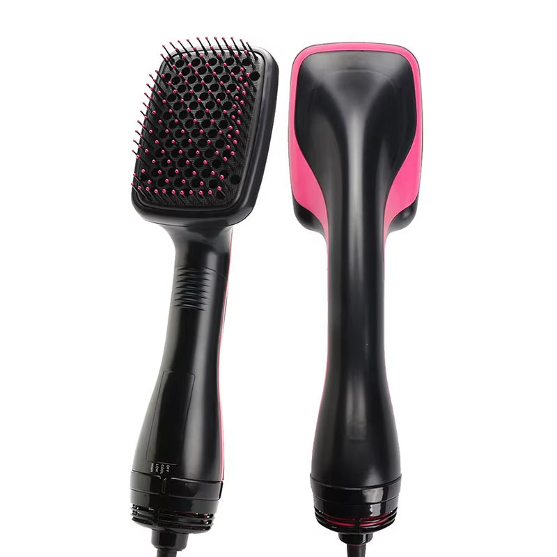 2-in-1 Multifunctional Hot Air Brush Comb and Straightener with Tangle-Free Technology