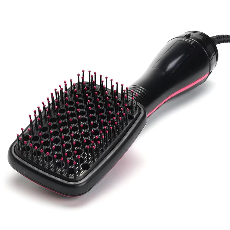2-in-1 Multifunctional Hot Air Brush Comb and Straightener with Tangle-Free Technology