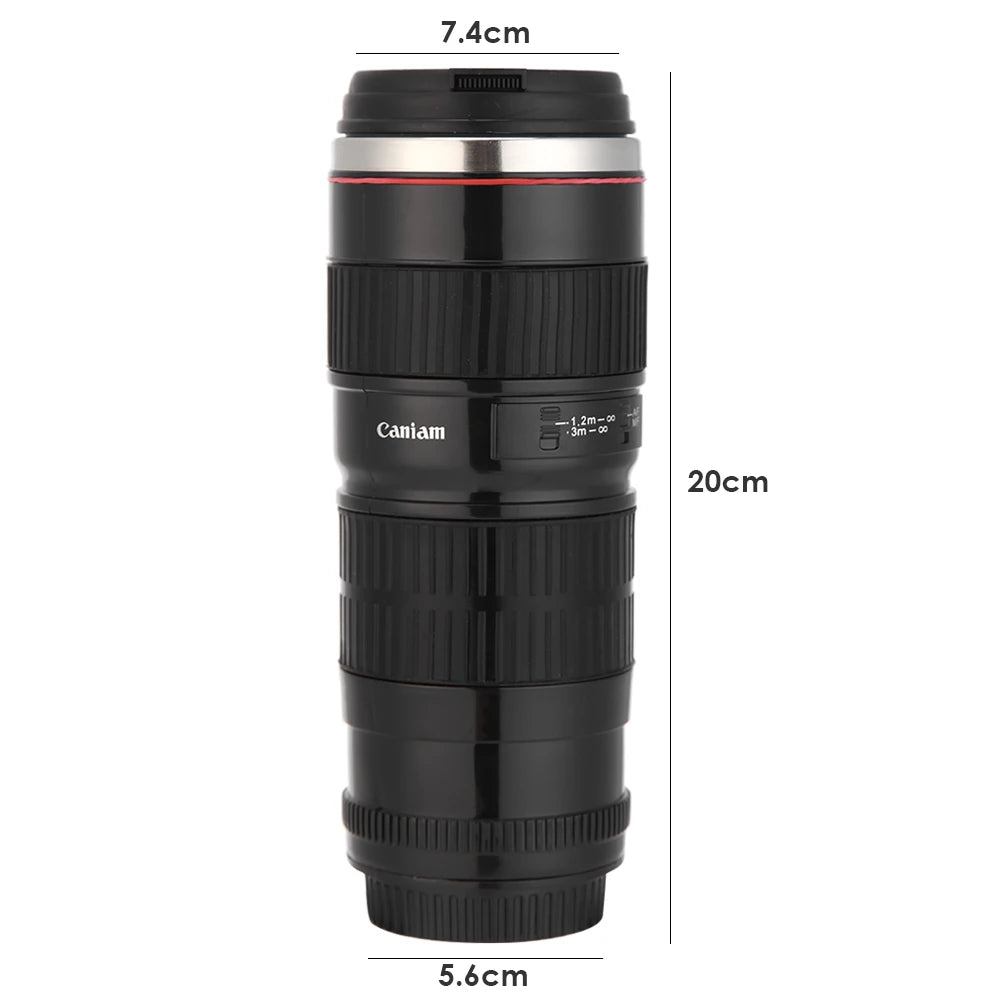 Creative Stainless Steel SLR Camera Lens Mug - Perfect Gift for Coffee Lovers (50-400ml)