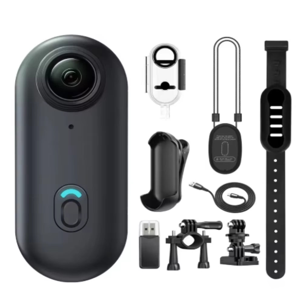 4K Mini Wearable Action Camera with Waterproof Case and WiFi for Cycling Vlogs