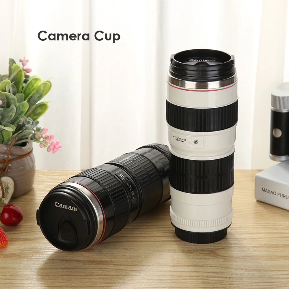 Creative Stainless Steel SLR Camera Lens Mug - Perfect Gift for Coffee Lovers (50-400ml)