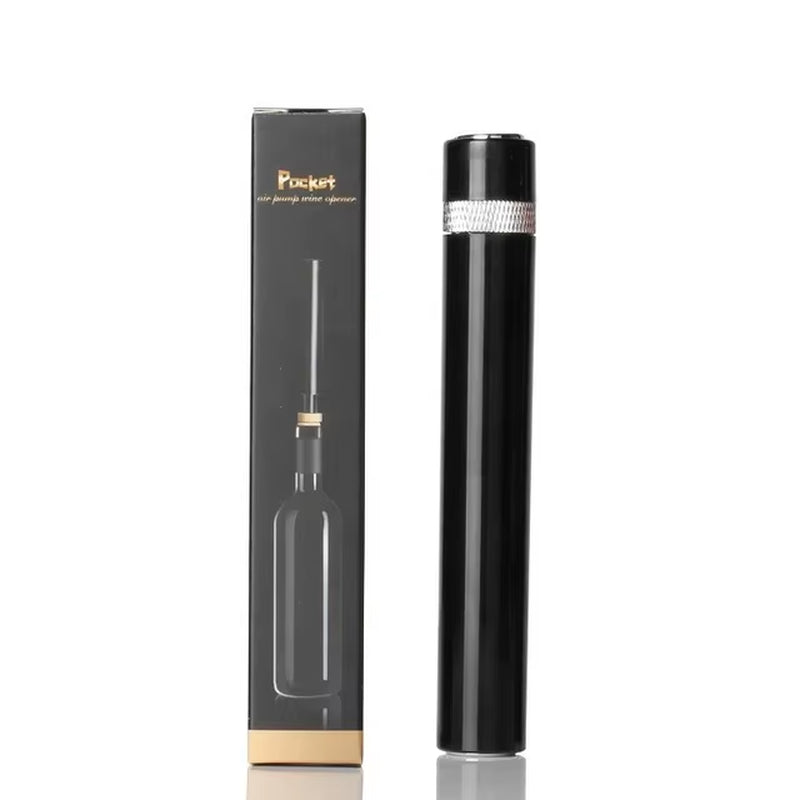 Portable Stainless Steel Air Pump Wine Bottle Opener - Pen Shape Corkscrew for Red Wine - Kitchen and Bar Accessories
