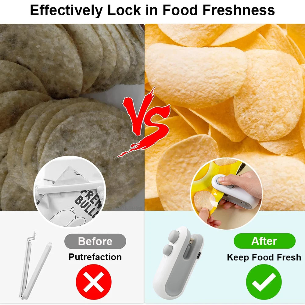 Handheld Mini Heat Bag Sealing Machine for Food Packaging and Plastic Bags