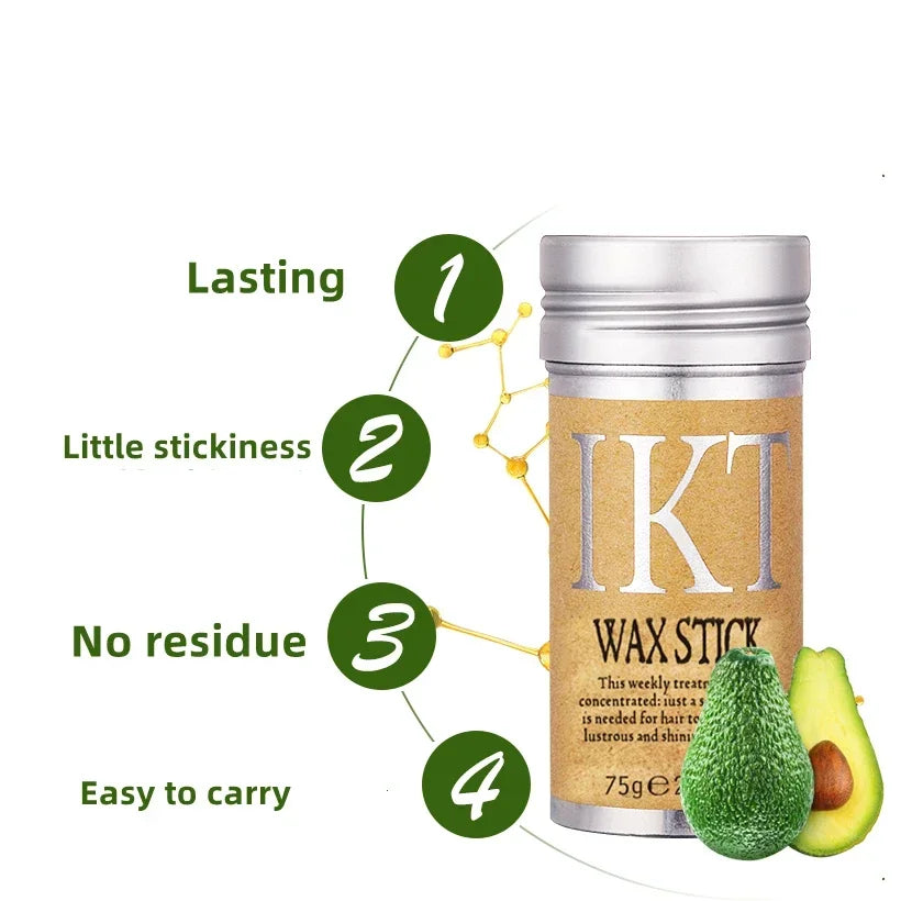 Long-Lasting Waterproof Hair Wax Stick for Finishing Touches and Styling
