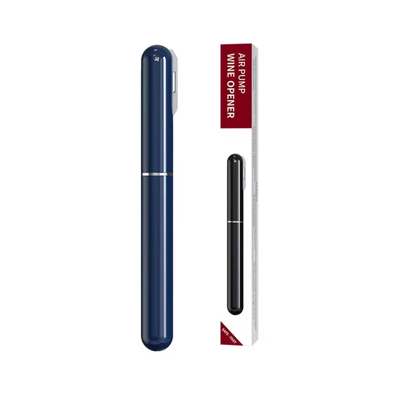 Portable Stainless Steel Air Pump Wine Bottle Opener - Pen Shape Corkscrew for Red Wine - Kitchen and Bar Accessories