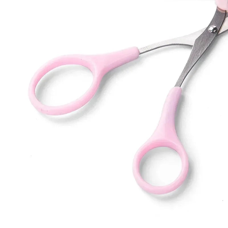 Stainless Steel Eyebrow Trimmer and Scissors Set with Comb for Precision Hair Removal and Shaping - Available in 1 to 4 Pieces