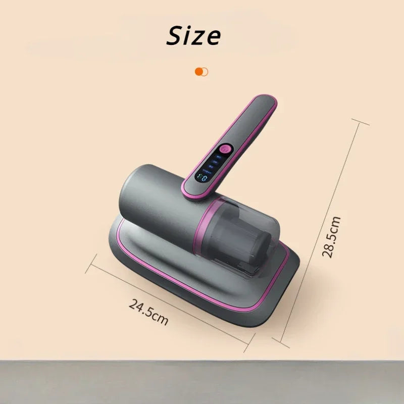 2024 High-Power Handheld Mite Removal Vacuum Cleaner - 12000PA for Mattresses, Sofas, and Beds with Easy Detachable Filter