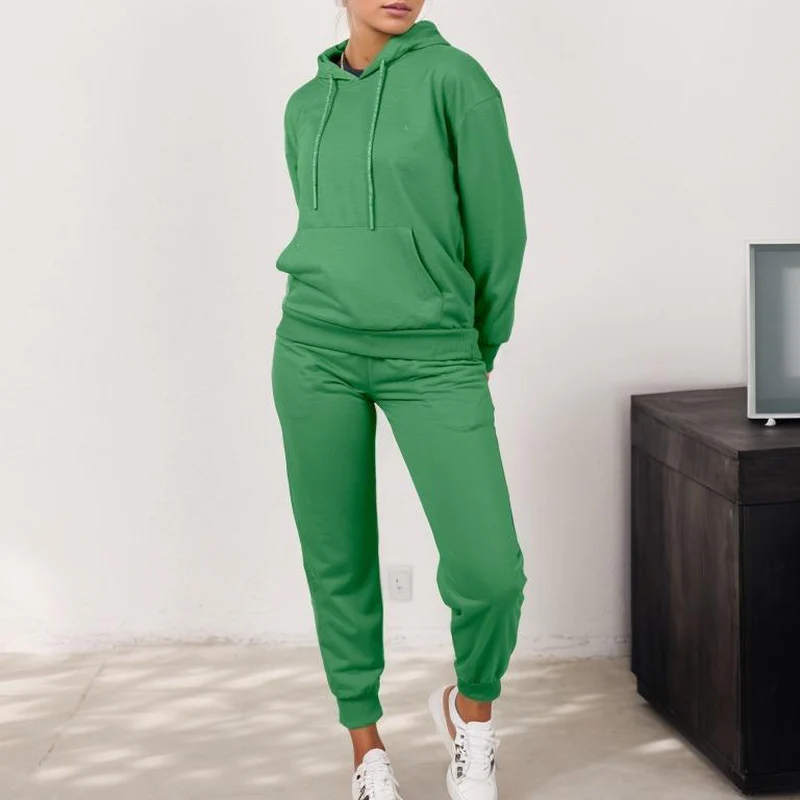 Stylish RED Marine Women's Hoodie Set - Comfortable Bridal Wear & Fashionable Long Sleeve Overalls