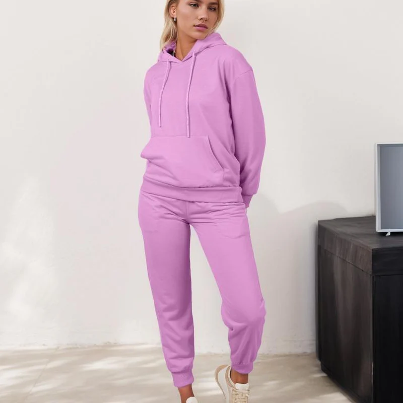 Stylish RED Marine Women's Hoodie Set - Comfortable Bridal Wear & Fashionable Long Sleeve Overalls