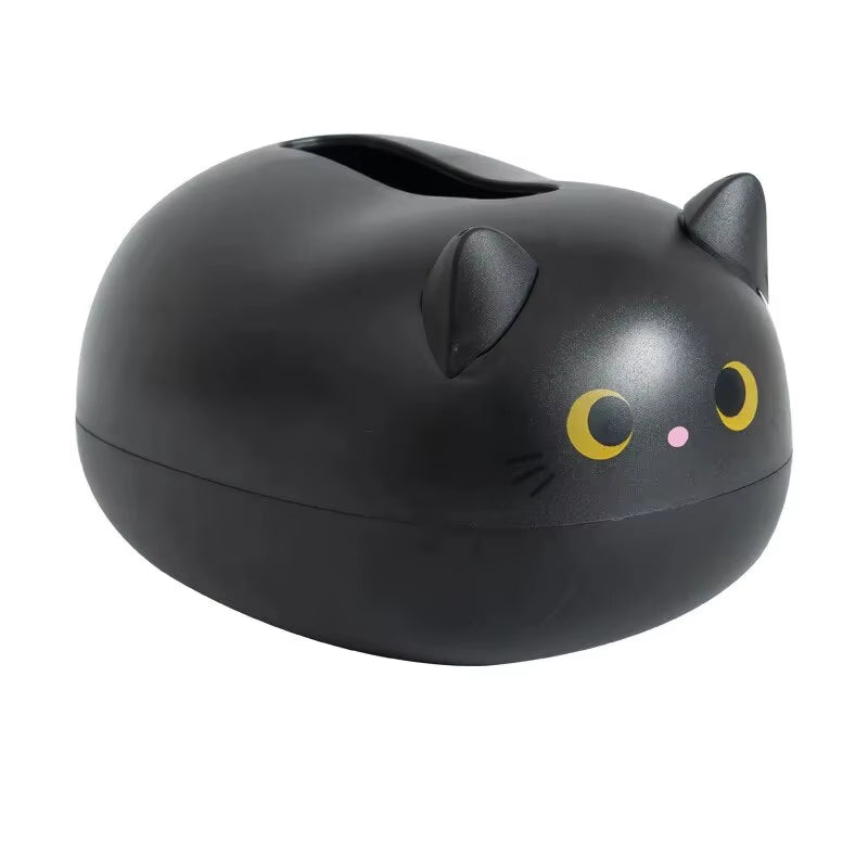 Nordic Style Cat Tissue Box - Elegant Napkin Storage and Toilet Paper Holder for Home Decor