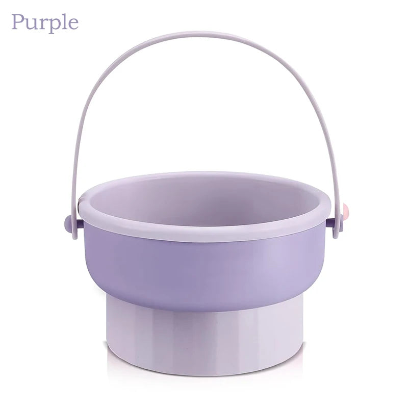 Ultimate 3-in-1 Silicone Makeup Brush Cleaner Mat with Foldable Washing Bowl & Drying Tools for Perfectly Clean Brushes and Sponges