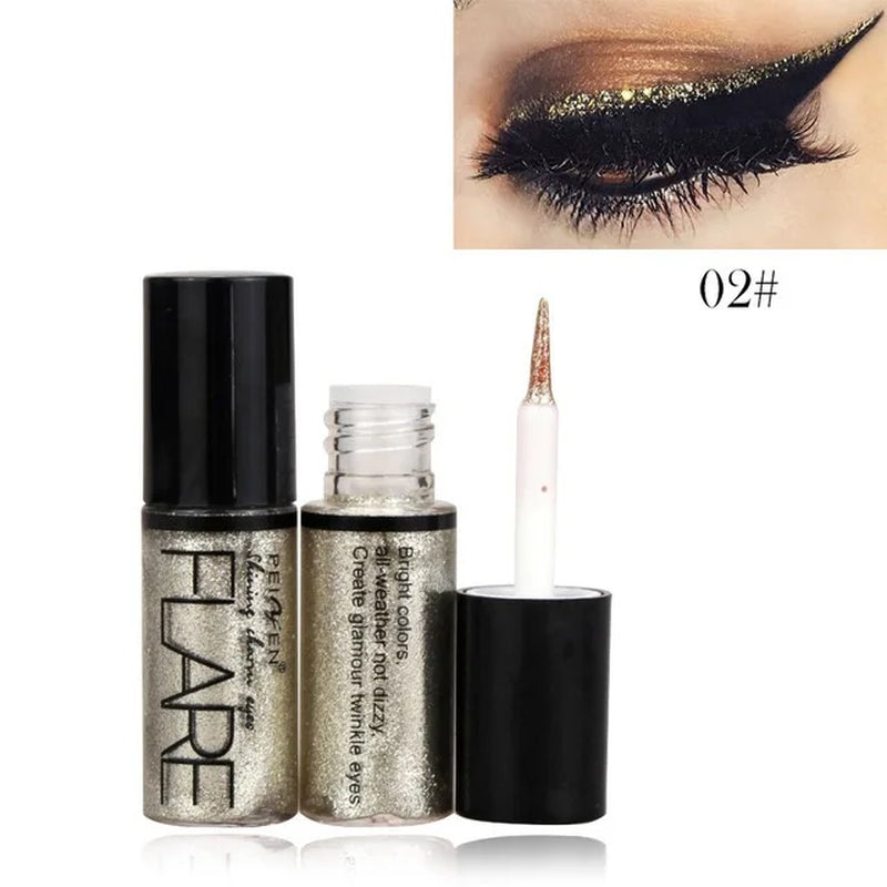 Professional Waterproof Liquid Eyeliner Pen - Fast Drying Black Double-Ended Cosmetic Eyeliner