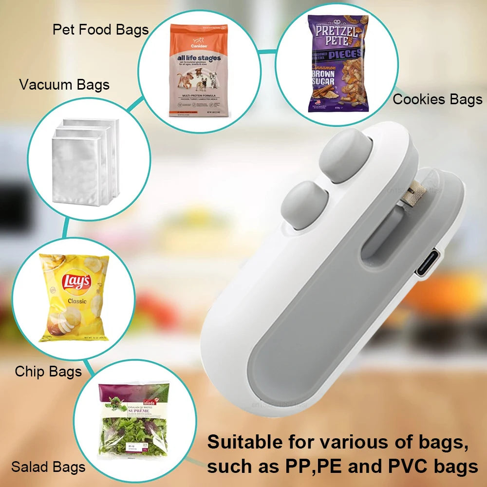 Handheld Mini Heat Bag Sealing Machine for Food Packaging and Plastic Bags