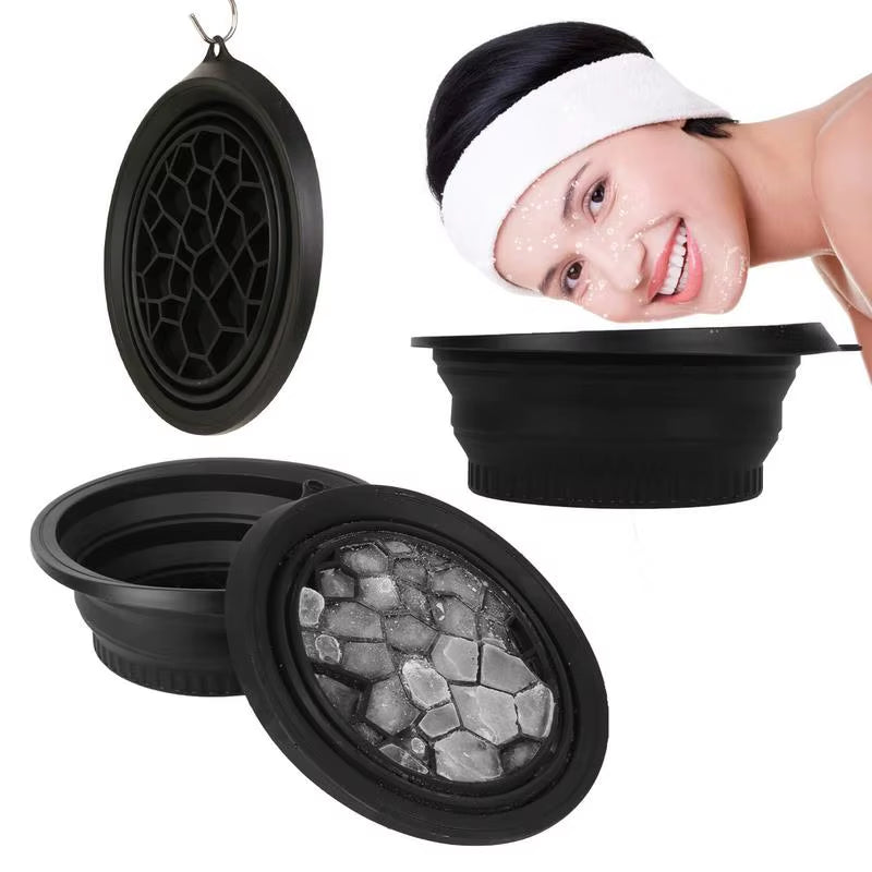 Portable Facial Ice Bath Bowl for Skin Care Treatments - Ideal for Home and Travel Use