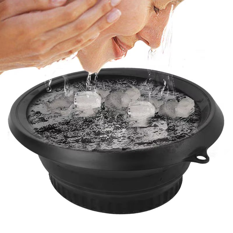 Portable Facial Ice Bath Bowl for Skin Care Treatments - Ideal for Home and Travel Use