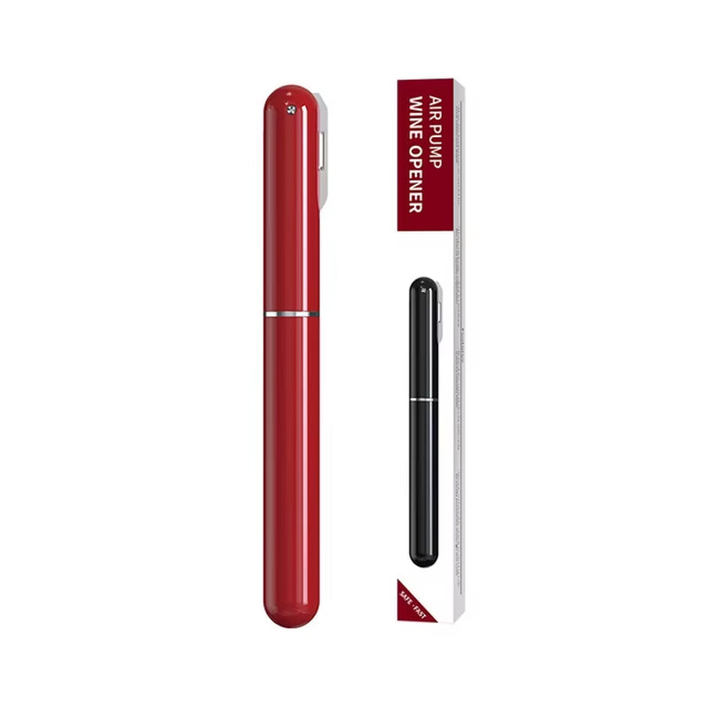 Portable Stainless Steel Air Pump Wine Bottle Opener - Pen Shape Corkscrew for Red Wine - Kitchen and Bar Accessories