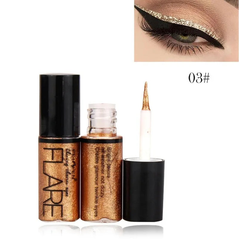 Professional Waterproof Liquid Eyeliner Pen - Fast Drying Black Double-Ended Cosmetic Eyeliner