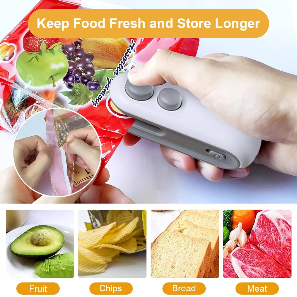 Handheld Mini Heat Bag Sealing Machine for Food Packaging and Plastic Bags