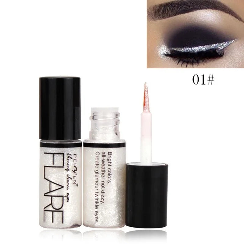 Professional Waterproof Liquid Eyeliner Pen - Fast Drying Black Double-Ended Cosmetic Eyeliner