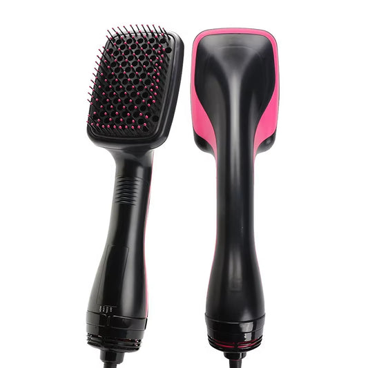 2-in-1 Multifunctional Hot Air Brush Comb and Straightener with Tangle-Free Technology