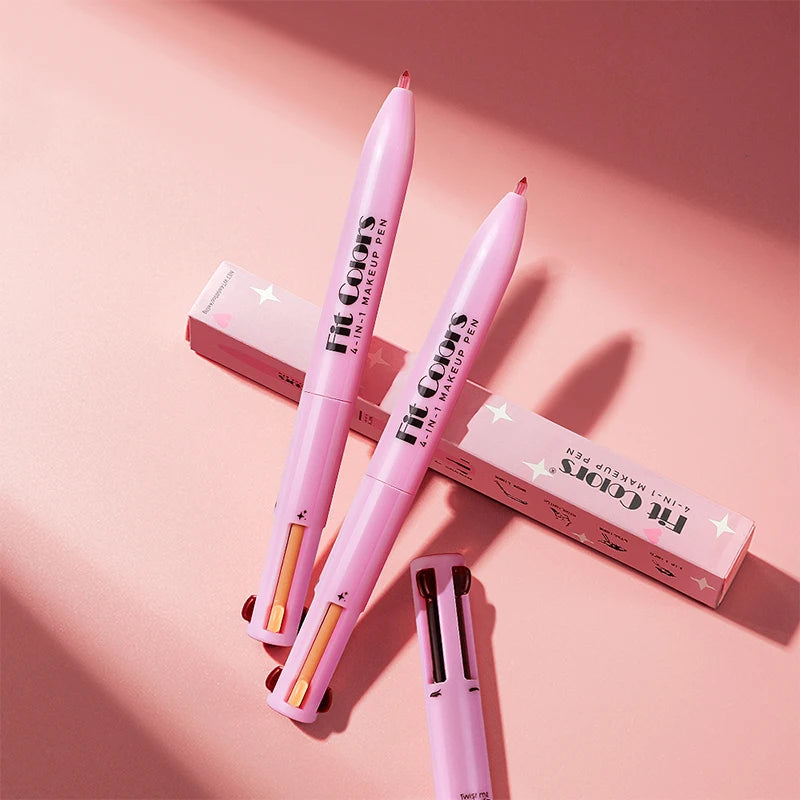 4-in-1 Multifunctional Makeup Pen: Lip Liner, Highlighter, and Eyebrow Pencil