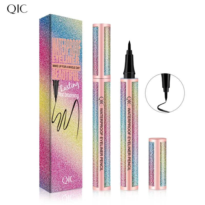 Starry Sky Waterproof Black Liquid Eyeliner Pen - Quick Drying Eye Makeup for Women