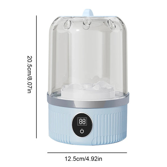 Rechargeable Mini Electric Underwear Washer - 1L Portable Wireless Laundry Machine for Socks and Small Garments