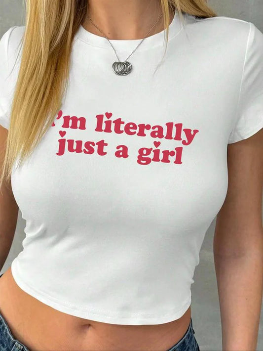 Vintage Graphic Tee for Women - Trendy Round Neck Casual T-Shirt for Comfortable Summer Style