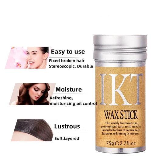 Long-Lasting Waterproof Hair Wax Stick for Finishing Touches and Styling