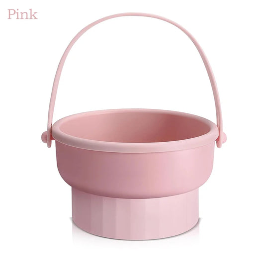 Ultimate 3-in-1 Silicone Makeup Brush Cleaner Mat with Foldable Washing Bowl & Drying Tools for Perfectly Clean Brushes and Sponges
